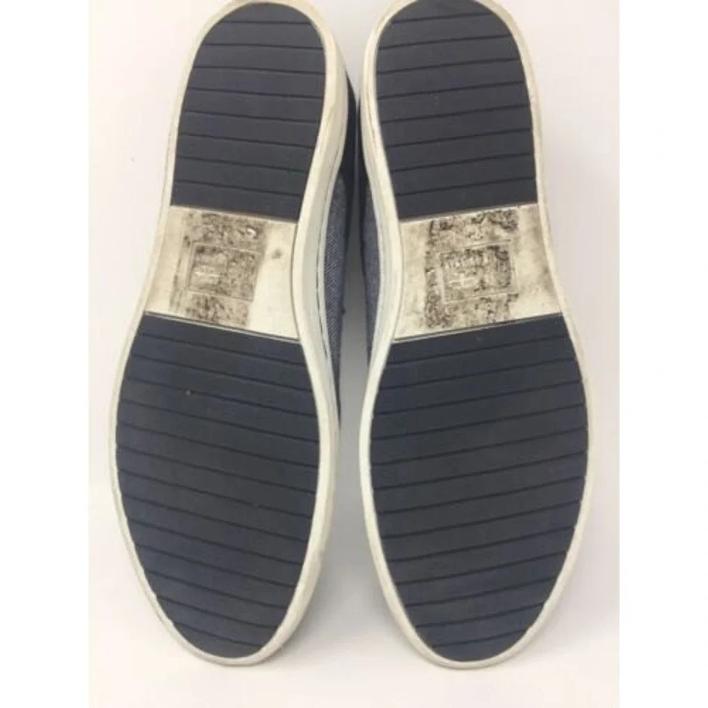 Ben Sherman Men's Blue Canvas Low Top Lace Up Sneakers Shoes Size 7